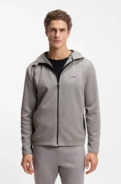 Active odour-control hooded jacket with reflective details