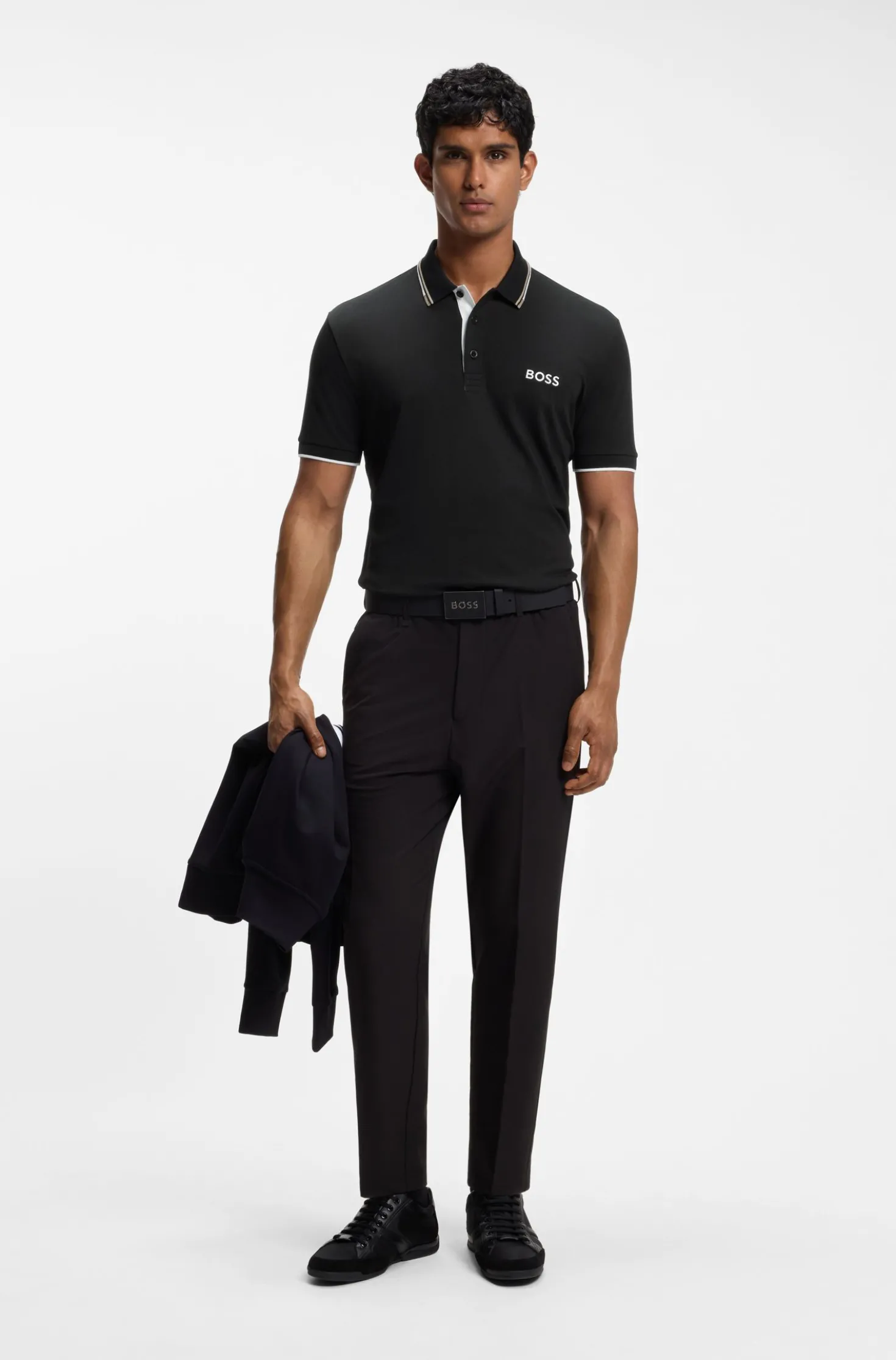Active Paddy regular-fit polo shirt in quick-dry stretch piqué