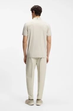 Active polo shirt with moisture management