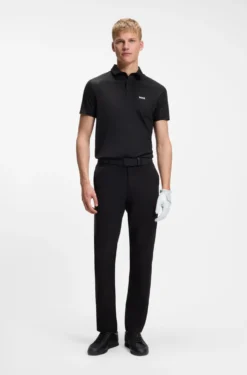 Active polo shirt with moisture management
