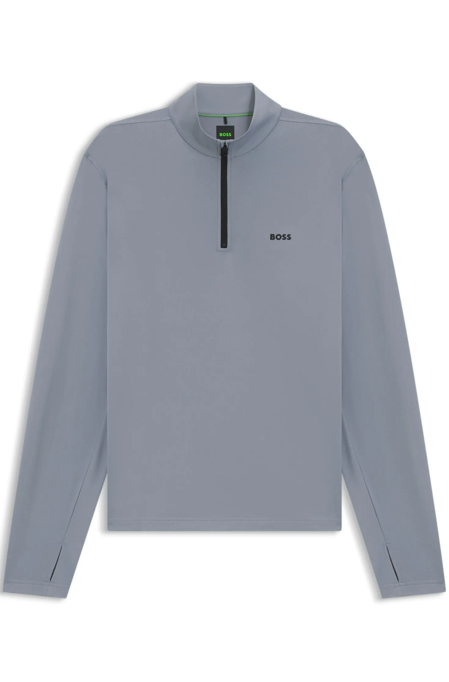 Active quarter-zip sweatshirt with moisture management