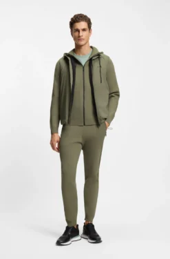 Active Regular-fit tracksuit bottoms with jacquard stripes