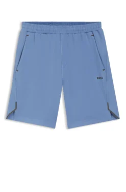 Active shorts in quick-dry fabric with reflective logo