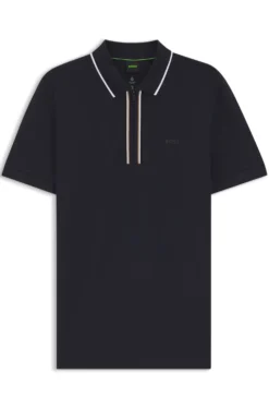 Active Slim-fit polo shirt in moisture-wicking stretch cotton
