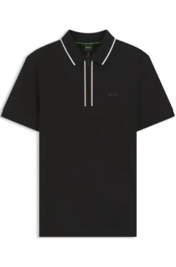Active Slim-fit polo shirt in moisture-wicking stretch cotton