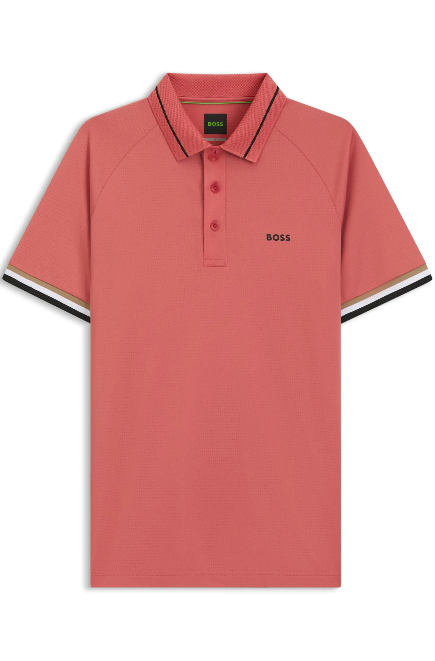 Active slim-fit polo shirt with branded details