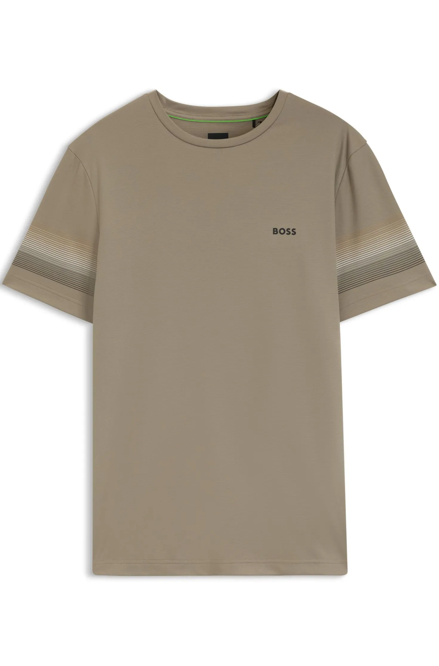 Active slim-fit T-shirt with sleeve stripes
