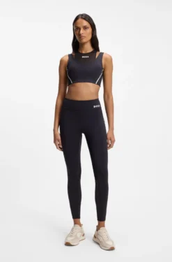 Active sports bra with mesh insert
