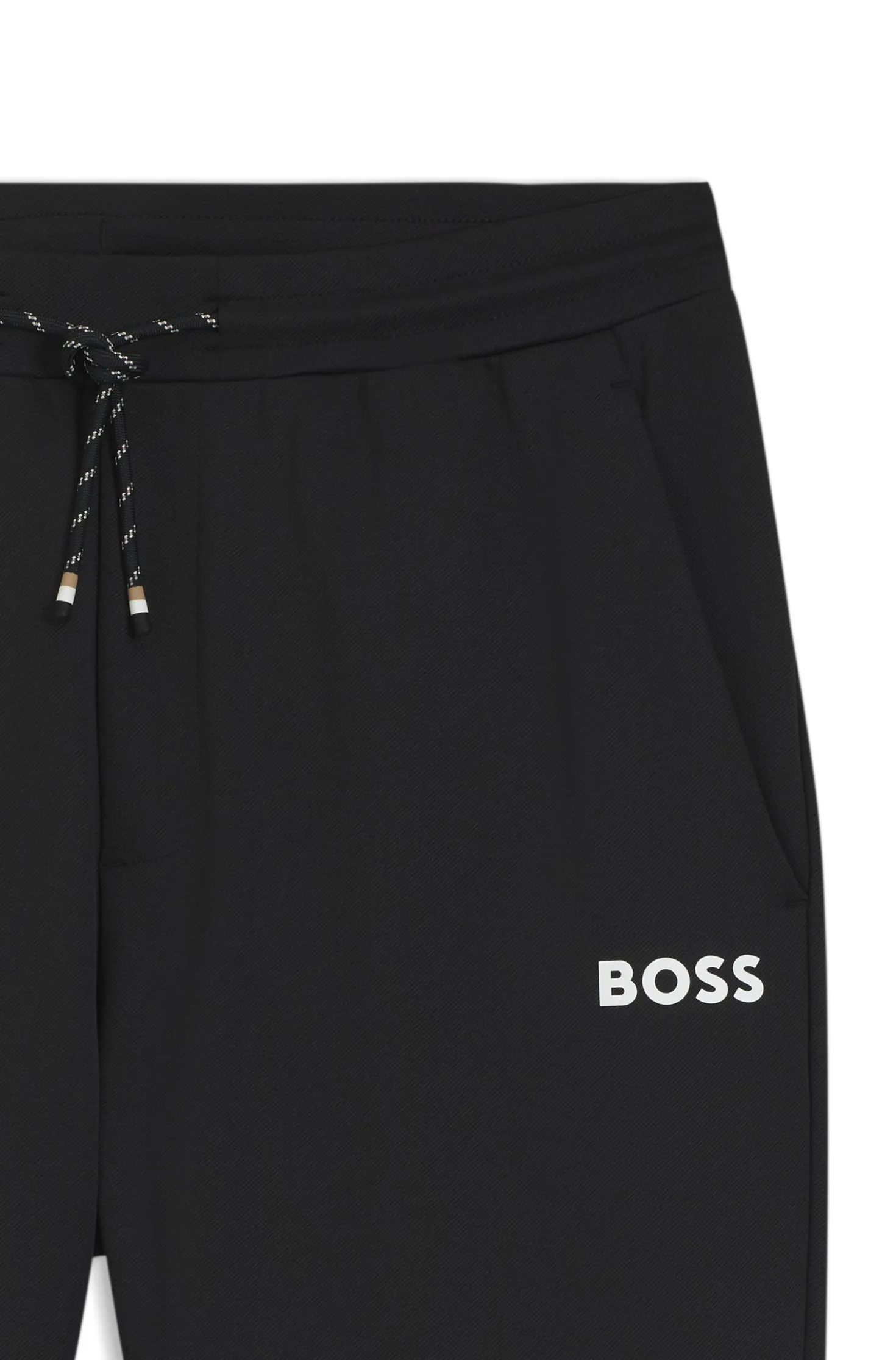 Active Stretch-gabardine tracksuit bottoms with zipped hems