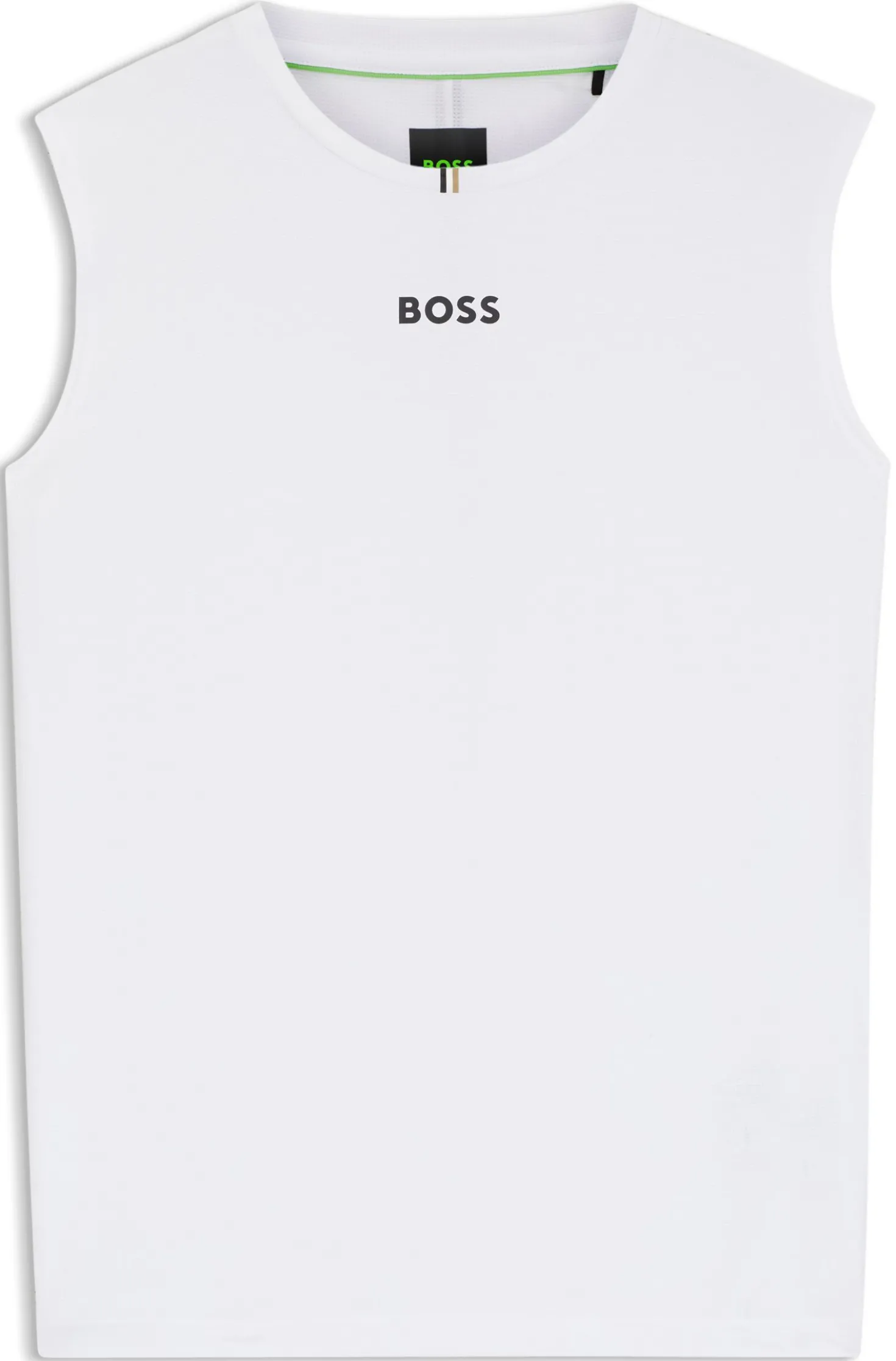 Active tank top in stretch fabric with rear stripes