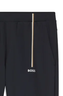 Active tracksuit bottoms in thermoregulating stretch gabardine