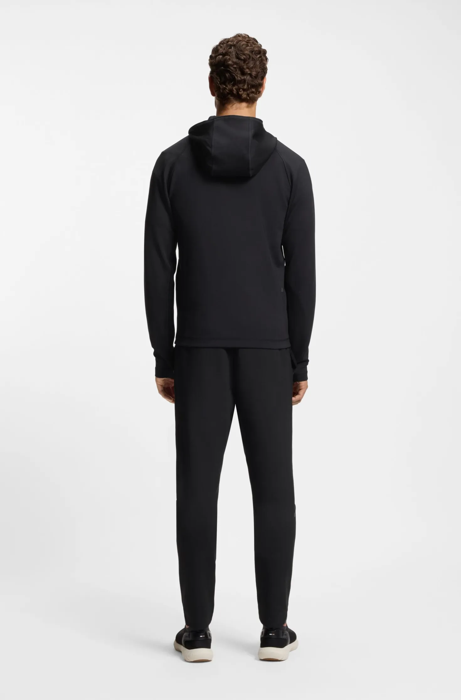 Active Zip-up hoodie with reflective branding