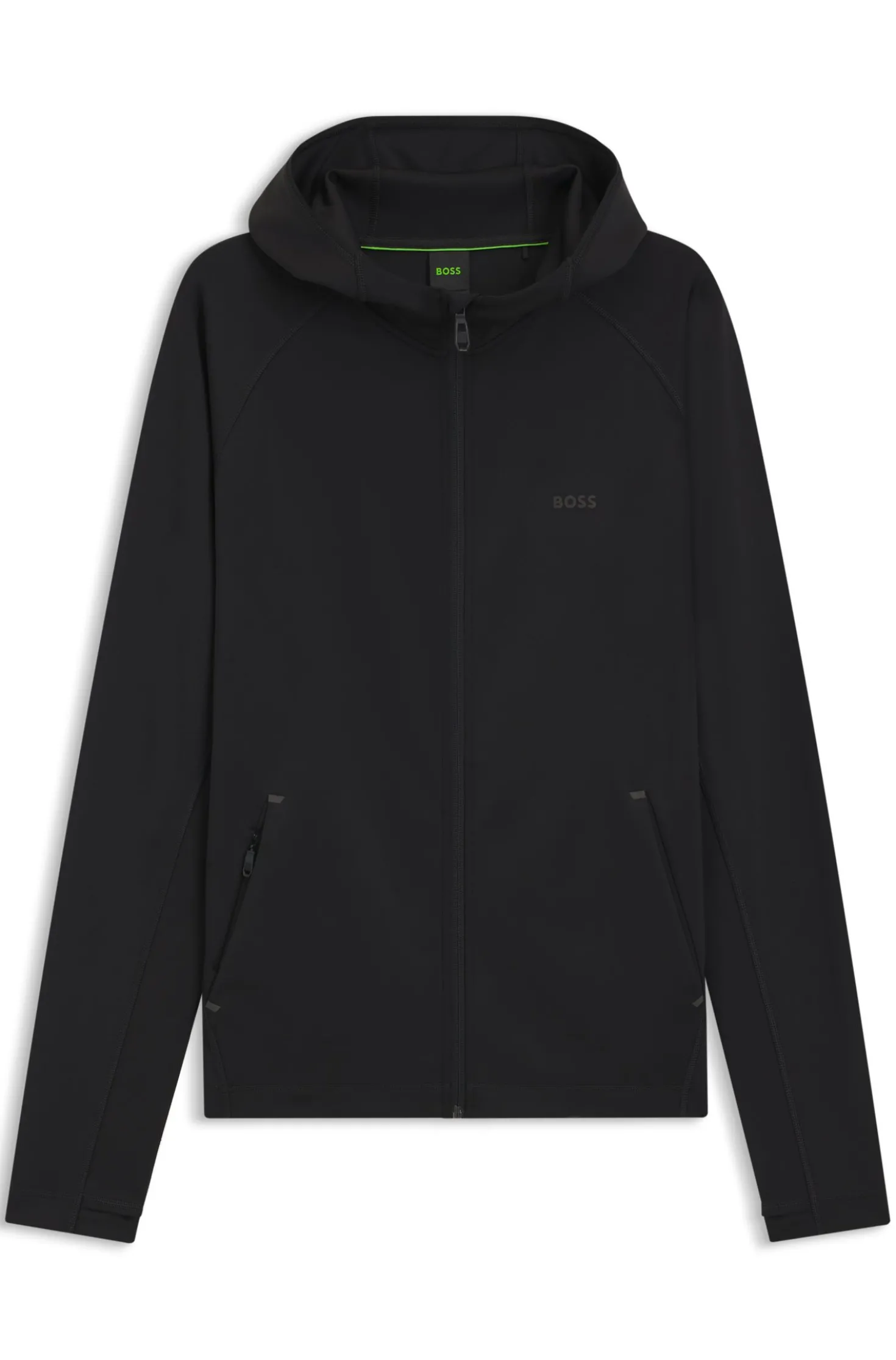 Active Zip-up hoodie with reflective branding