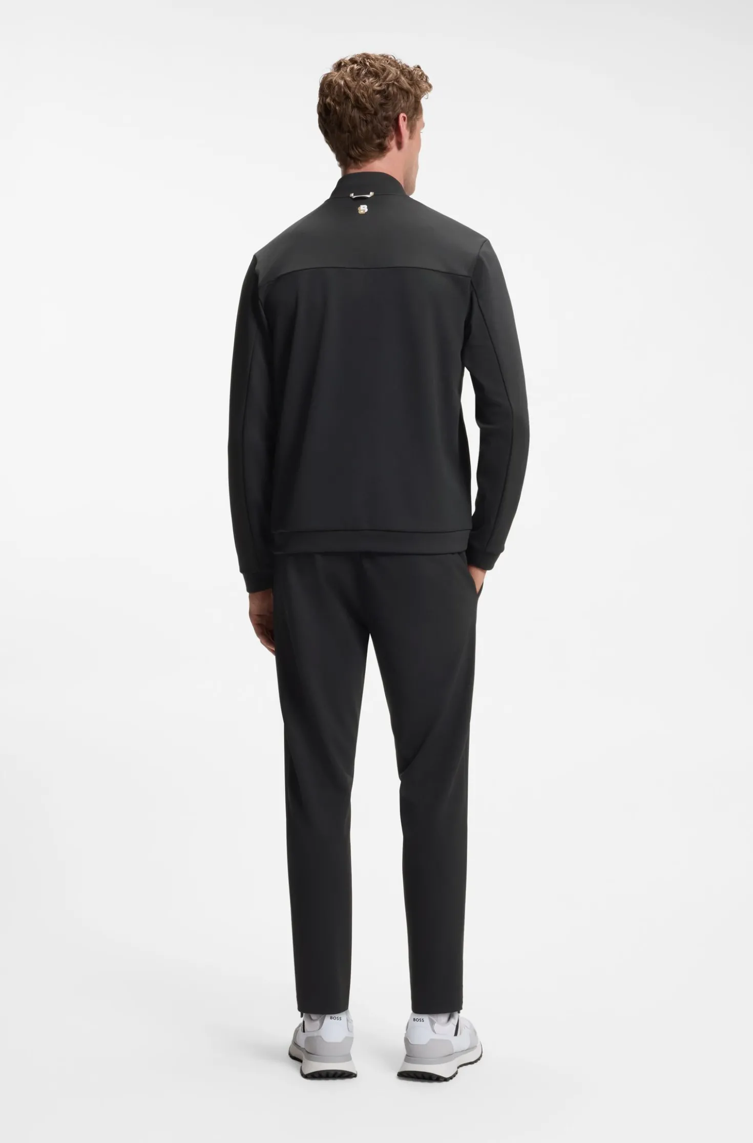 Active zip-up sweatshirt with moisture management