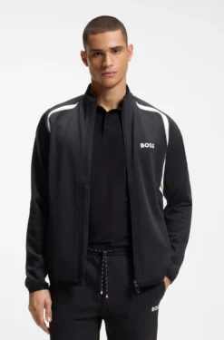 Active Zip-up sweatshirt with temperature-regulating performance