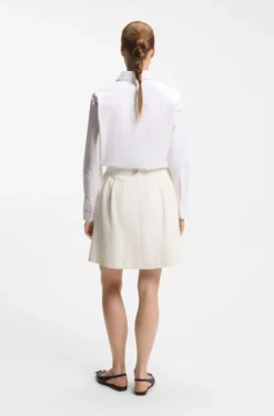 A-line skirt in sparkly bouclé