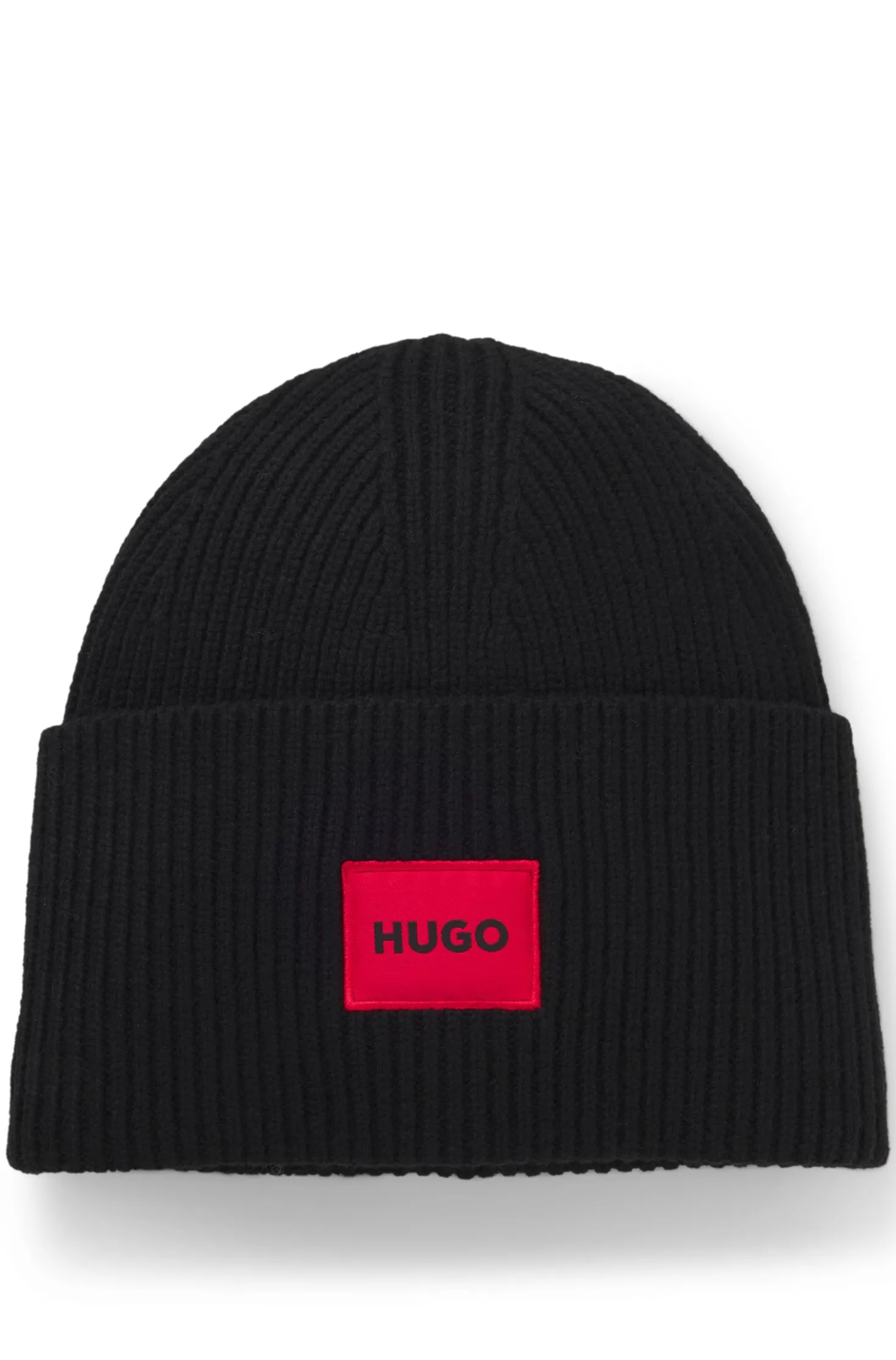 All-gender logo beanie hat in a wool blend