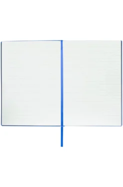 A5 notebook in blue faux leather