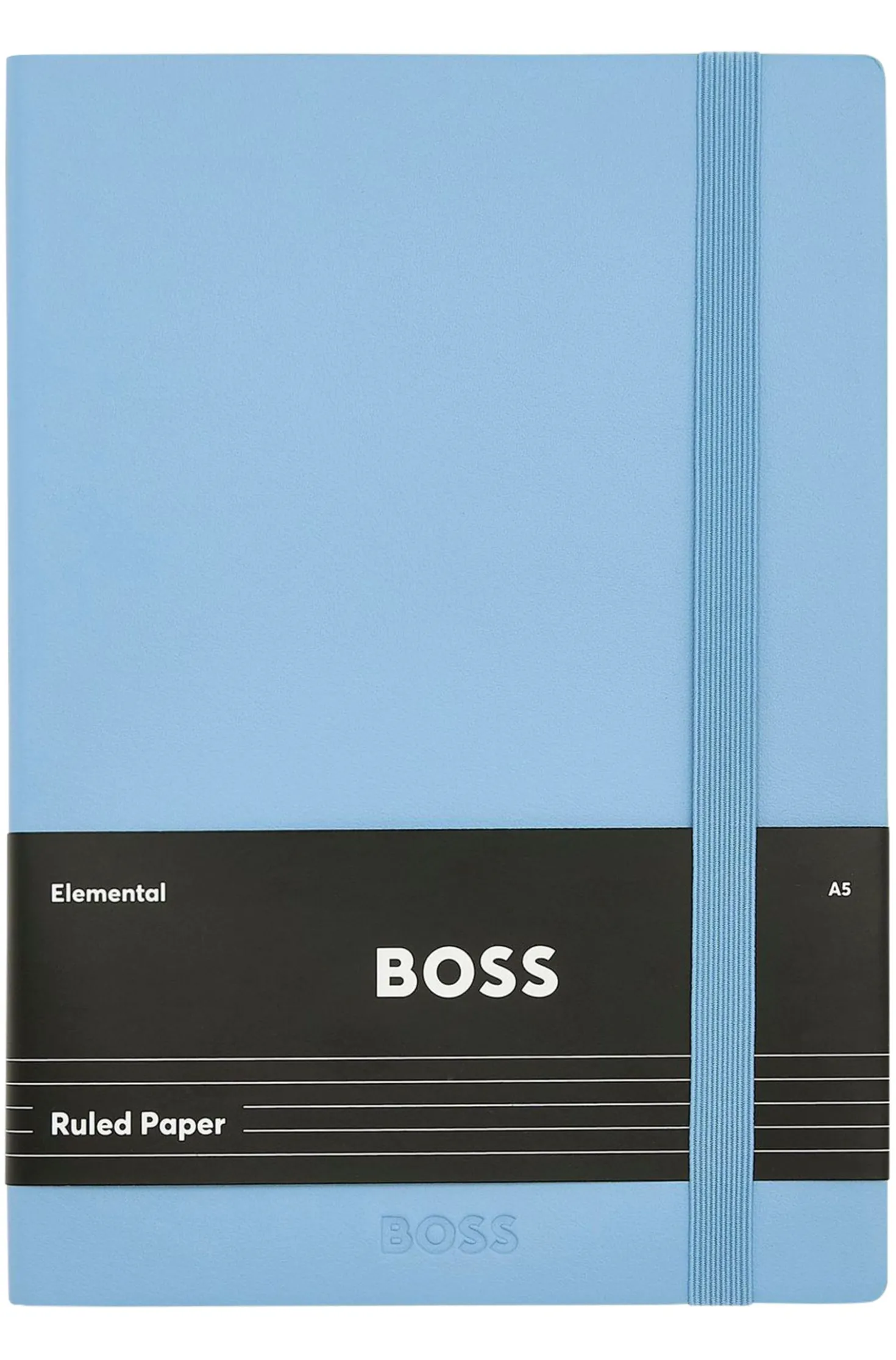 A5 notebook in pastel-blue faux leather