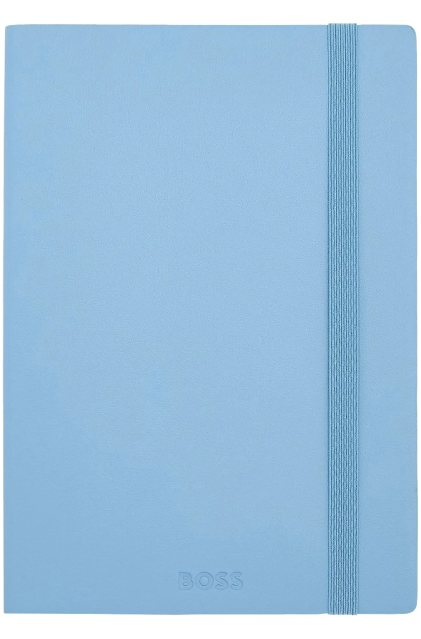 A5 notebook in pastel-blue faux leather