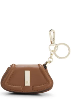Ariell key ring with nappa-leather charm