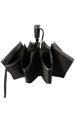 Automatic-opening pocket umbrella with contrast canopy edge