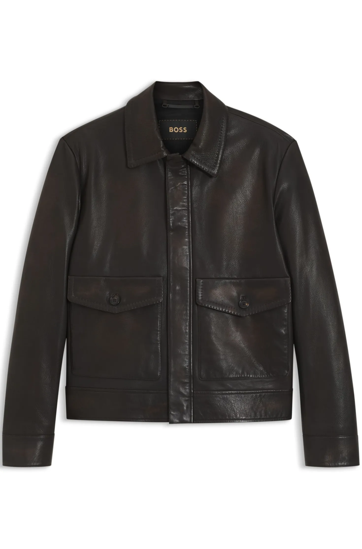 Aviator-style jacket in nappa leather