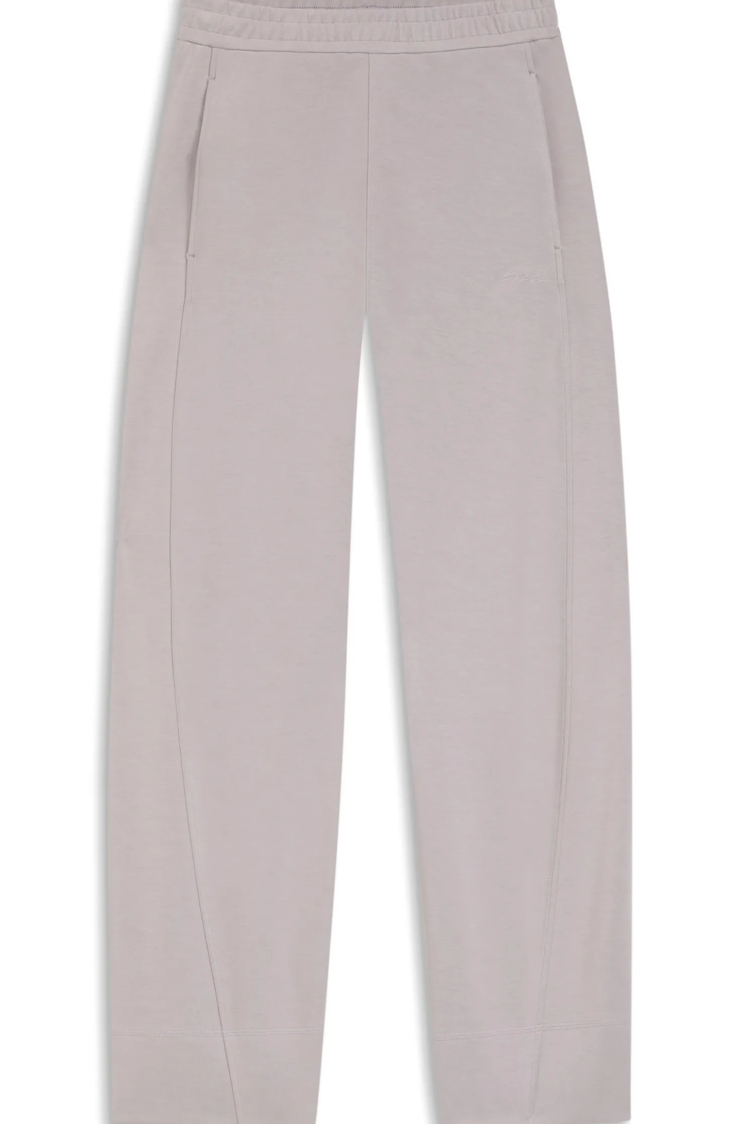 Balloon-fit tracksuit bottoms with logo embroidery
