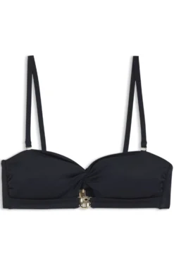 Bandeau bikini top with Double B monogram