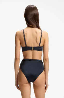 Bandeau bikini top with Double B monogram