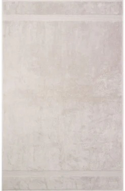 Beige Aegean-cotton bath sheet with tonal logo