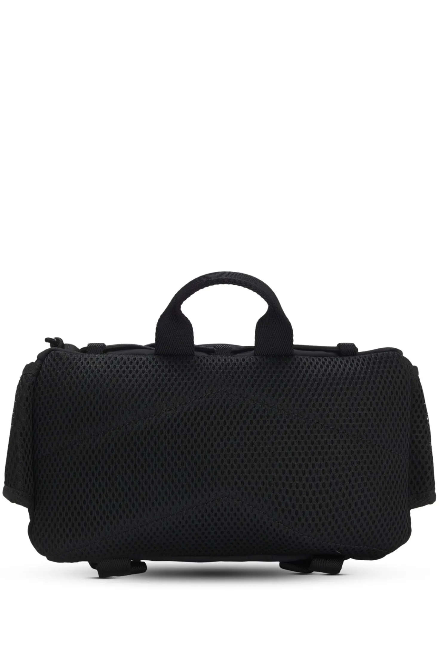 Belt bag with blue logo label