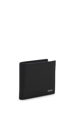 Billfold wallet with foil-embossed logo