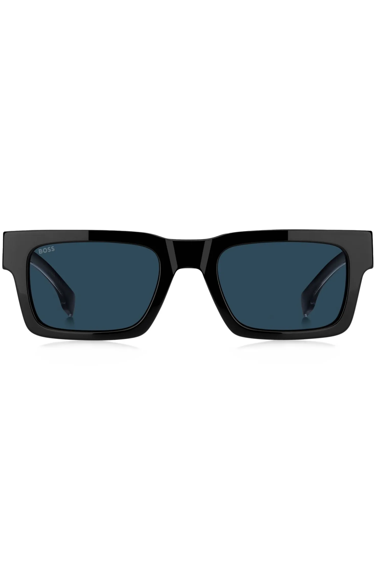 Black-acetate sunglasses with Double B monogram