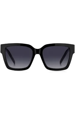 Black-acetate sunglasses with gold-tone Double B monograms