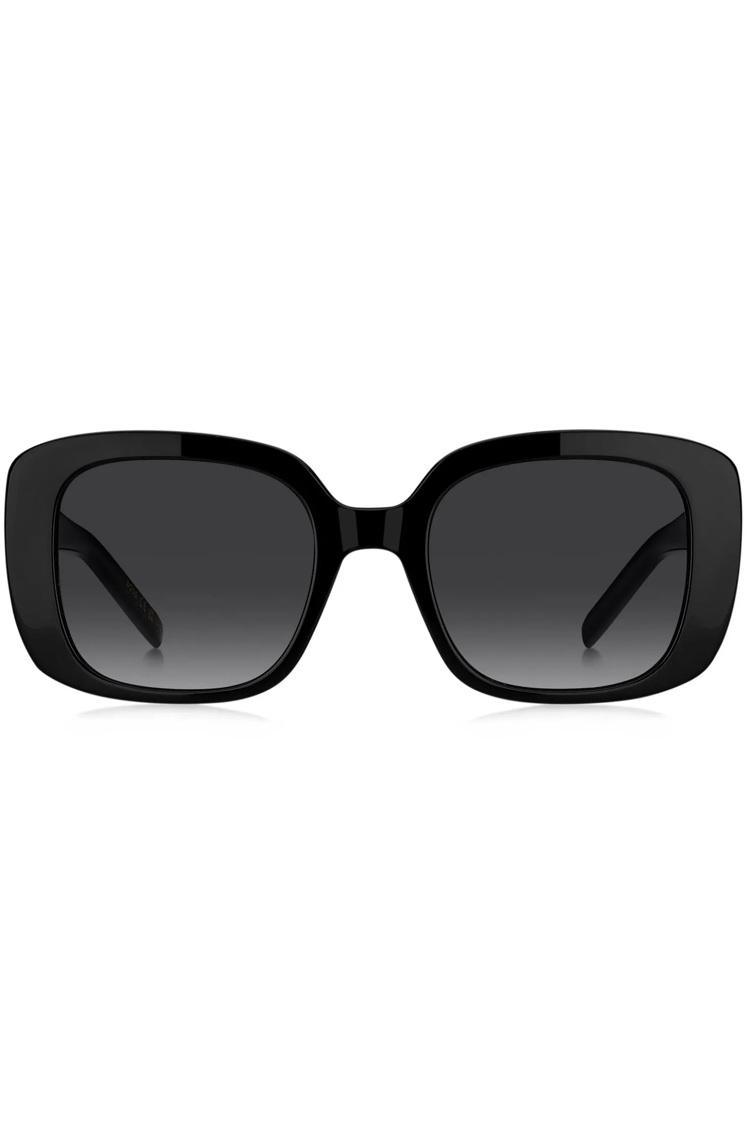 Black-acetate sunglasses with Double B monogram