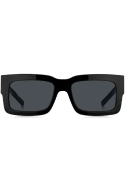 Black-acetate sunglasses with Double B monogram
