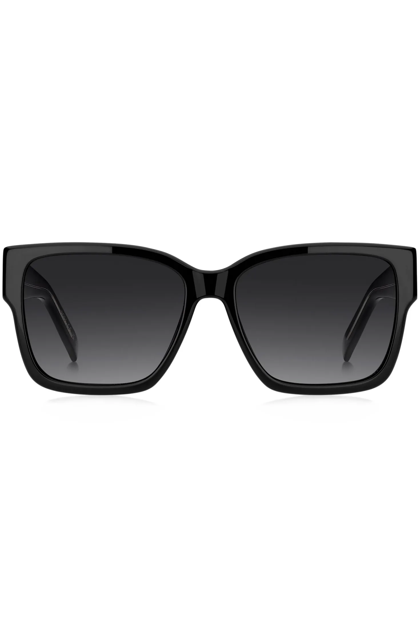 Black-acetate sunglasses with Double B monogram