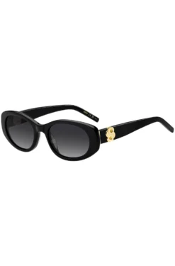 Black-acetate sunglasses with Double B monogram