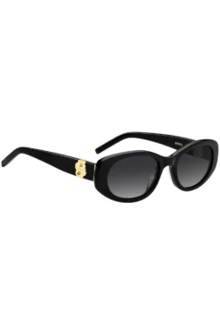 Black-acetate sunglasses with Double B monogram