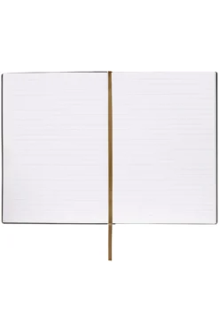 Black A5 notebook with Double B monogram
