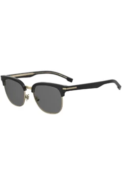 Black sunglasses with gold-tone details