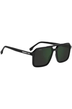 Black sunglasses with logo trim