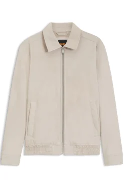 Blouson jacket in soft suede
