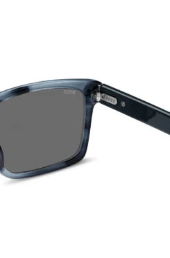 Blue-acetate sunglasses with patterned frames