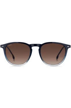 Blue-acetate sunglasses with gradient effect