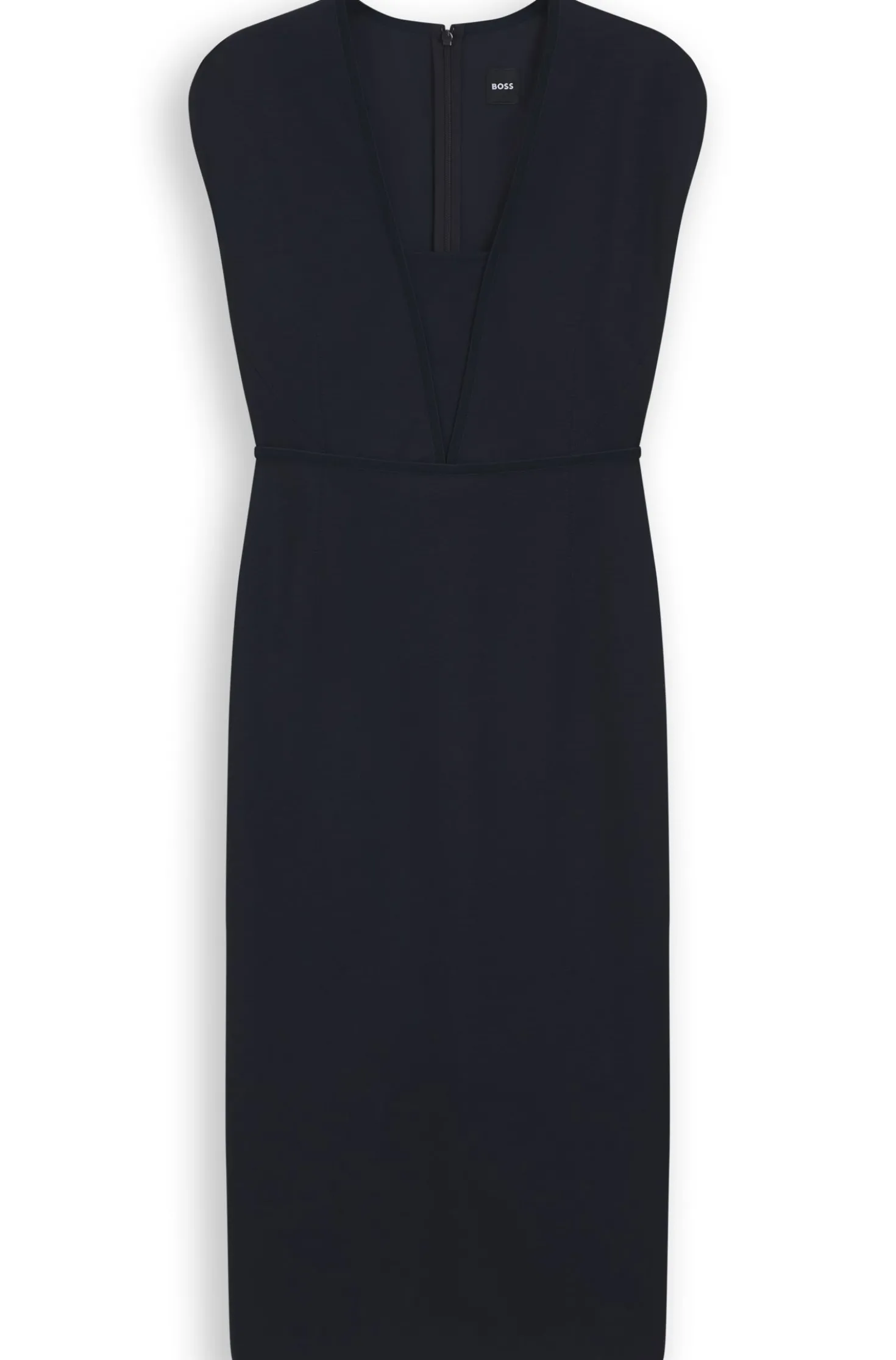Bodycon dress with grosgrain trims