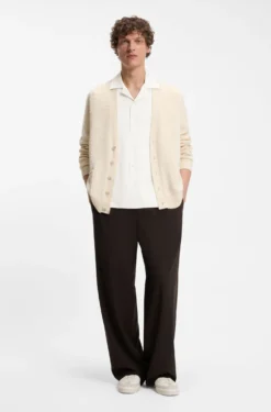BOSS BY BECKHAM drawstring trousers in virgin wool