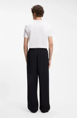 BOSS BY BECKHAM drawstring trousers in virgin wool