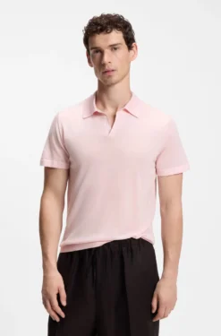 BOSS BY BECKHAM knit polo in virgin wool